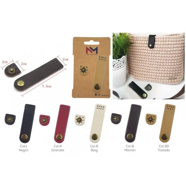 Accesorio de cuero para bolso polipiel
