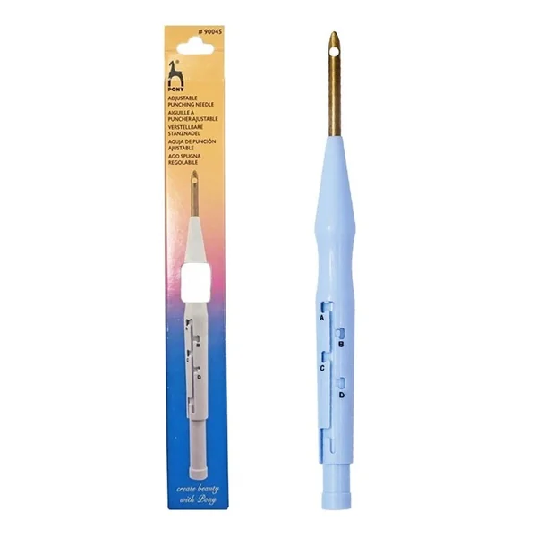 Aguja de Punción Ajustable Pony: Herramienta para Bordado Punch Needle