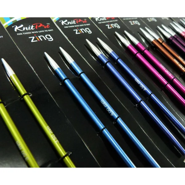 Agujas Circulares Intercambiables KnitPro Zing 10cm