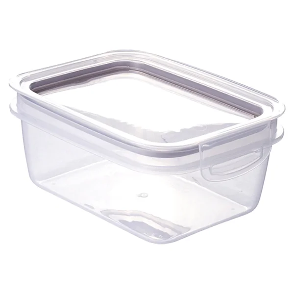 Alfa Hogar Conservador de Alimentos Rectangular con Tapa Color Gris 910ml