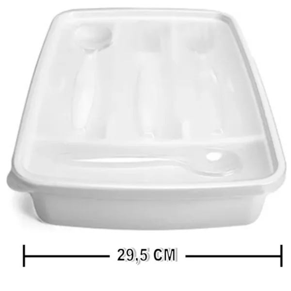 Alfa Hogar Cubiertera Con Tapa 5 Divisiones - Imagen 2