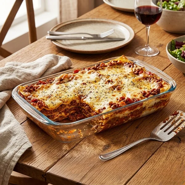 Alfa Hogar Refractario De Vidrio Borosilicato Rectangular 3Lt - Imagen 2