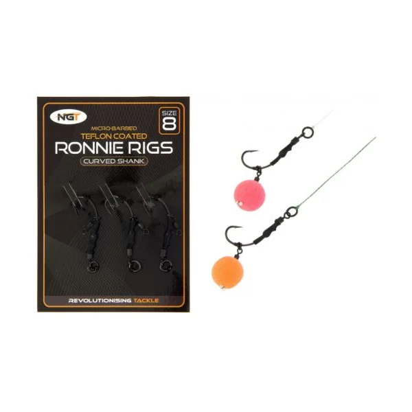 ANZUELO RONNIE RING TEFLON NGT 8
