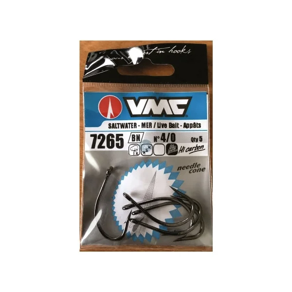ANZUELO VMC MODELO 7265 BN 4/0 (5 unidades)