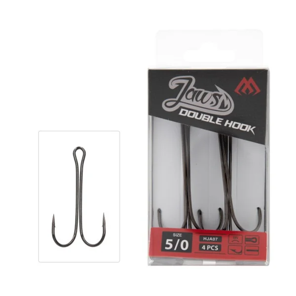 Anzuelos Dobles Mikado Jaws 2/0 5pcs