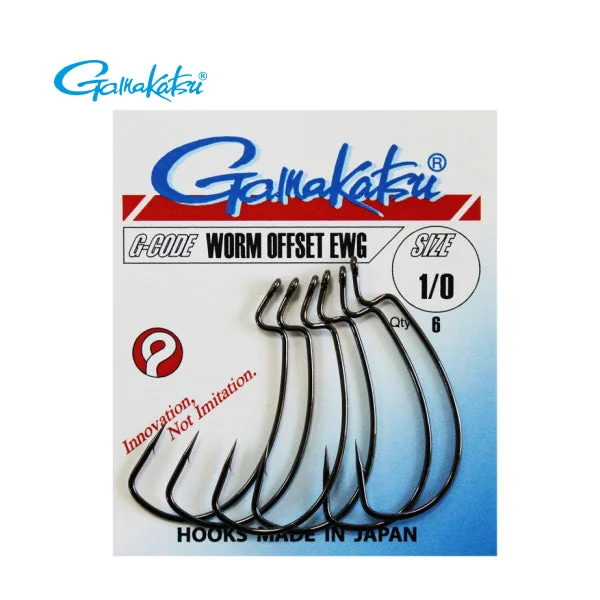 Anzuelos Gamakatsu Worm Offset EWG Nº 4 6pcs