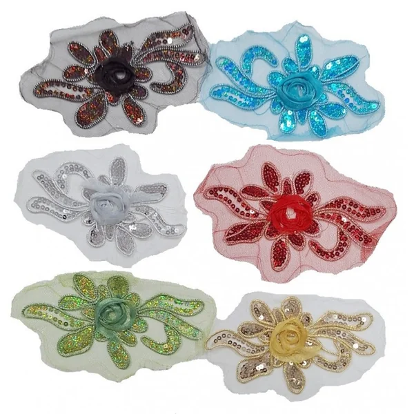Aplicación Flor lentejuelas