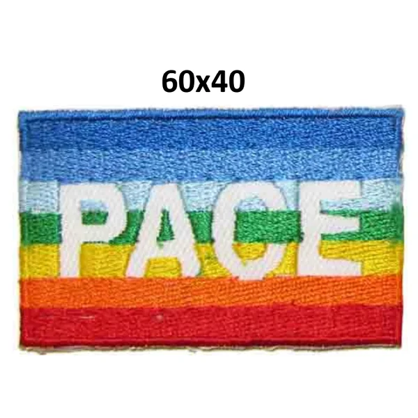 Aplique Bordado Termoadhesivo Bandera PACE