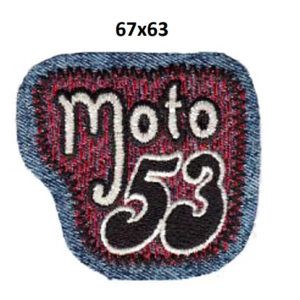 Aplique Moto53 6 cm x 7 cm