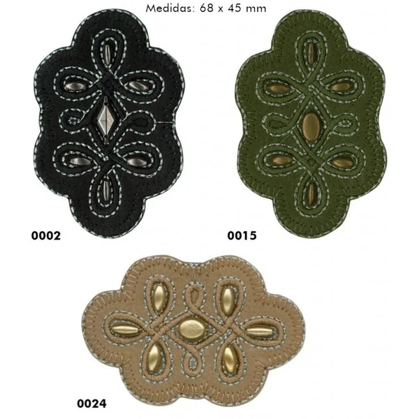Aplique simetria 6,8 cm x 4,5 cm