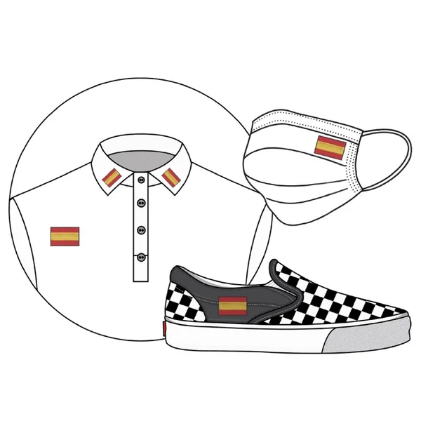 Aplique Termoadhesivo Bandera de España E62 - Imagen 2