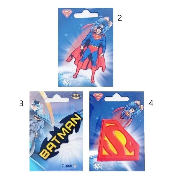 Apliques Bordados Superhéroes Batman y Superman