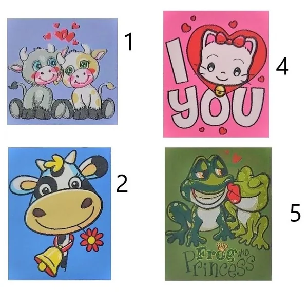 Apliques Termoadhesivos Infantiles - Vacas, Ranas y Más