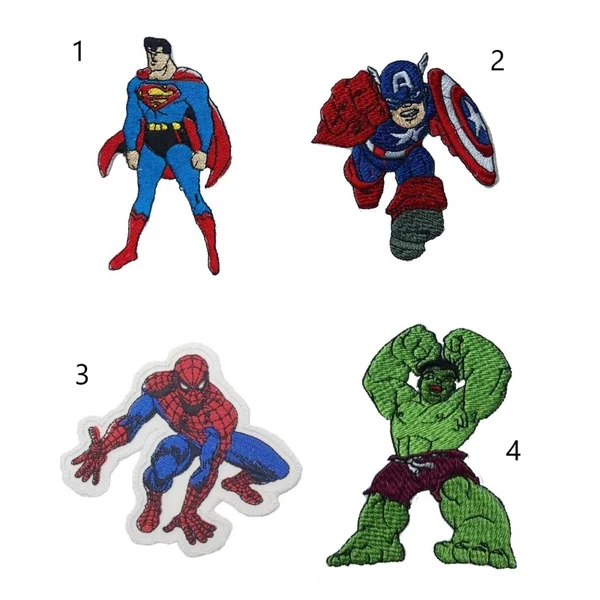 Apliques Termoadhesivos Superhéroes