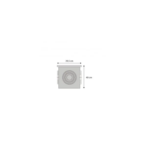 Arqueta Gris PP 40x40 - Imagen 2