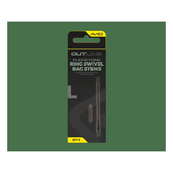 Avid Carp Outline FleckTone Long Bag Stem - Ring Swivel Camo