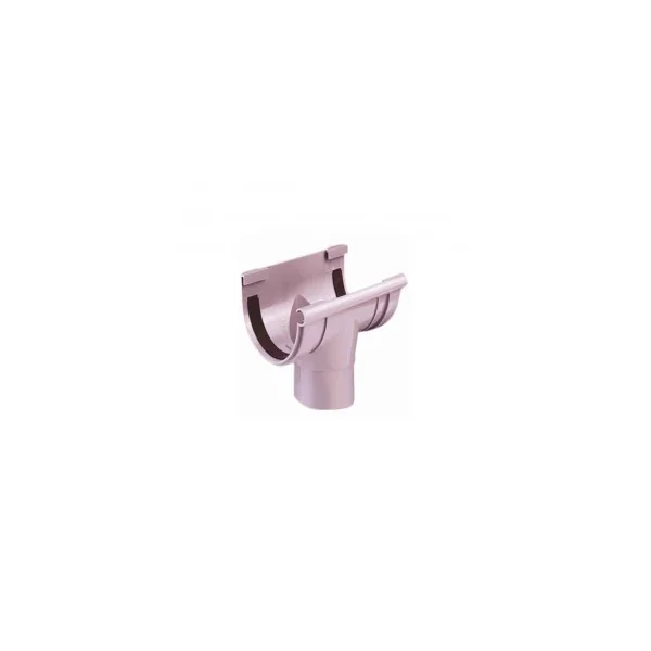 Bajada Central Gris PVC Canalón Ferroplast