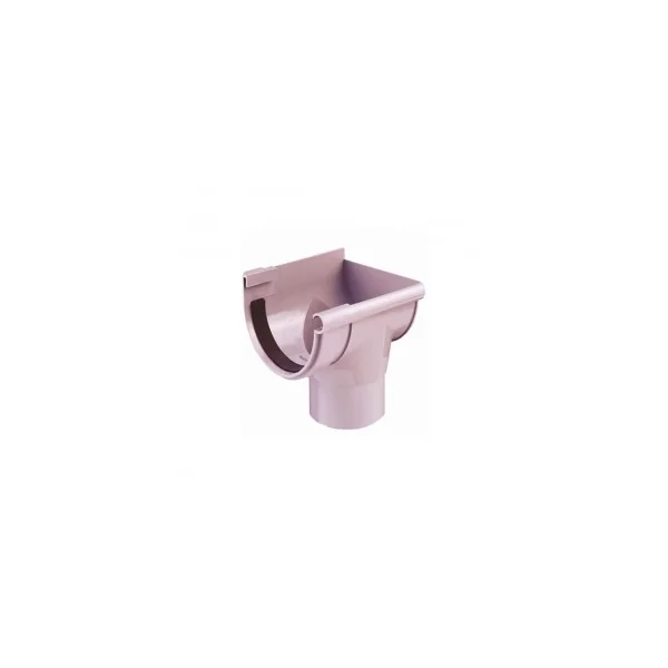Bajada Exterior Derecha Gris PVC Canalón Ferroplast