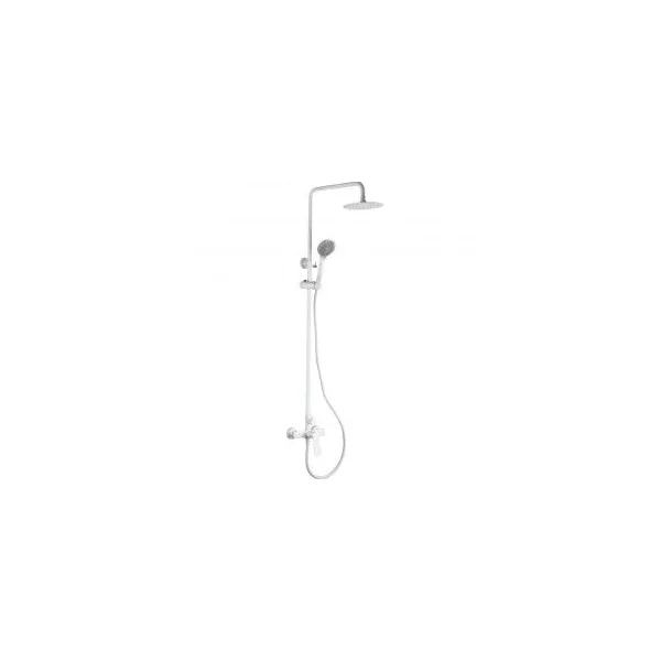 Barra de Ducha Extensible Blanco Mate Serie Luxor IMEX