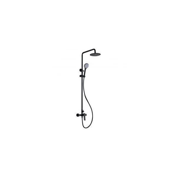 Barra de Ducha Extensible Negro Mate Serie Luxor IMEX
