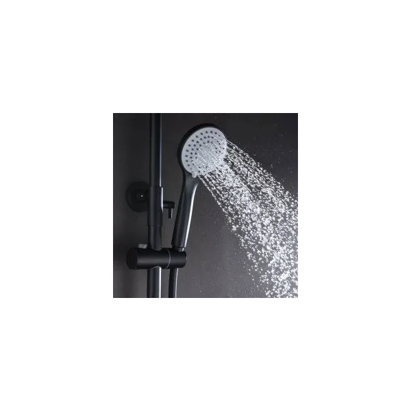 Barra de Ducha Extensible Negro Mate Serie Luxor IMEX - Imagen 4