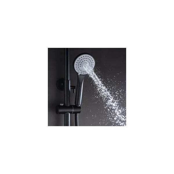 Barra de Ducha Extensible Negro Mate Serie Luxor IMEX - Imagen 5