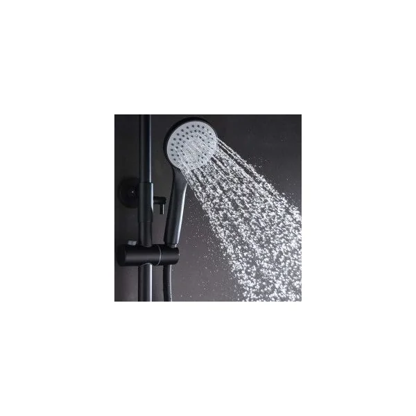 Barra de Ducha Extensible Negro Mate Serie Luxor IMEX - Imagen 6