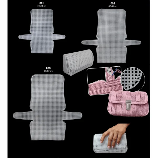 Base plástica para bolso de crochet - Imagen 2