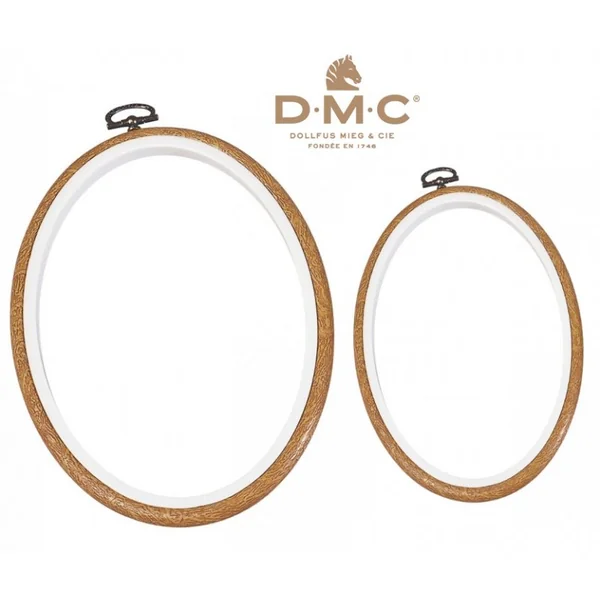 Bastidor Ovalado DMC Efecto Madera