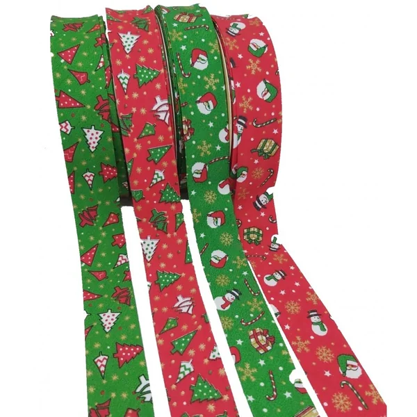 Bies Estampado Navidad de Algodón 30mm - Imagen 3