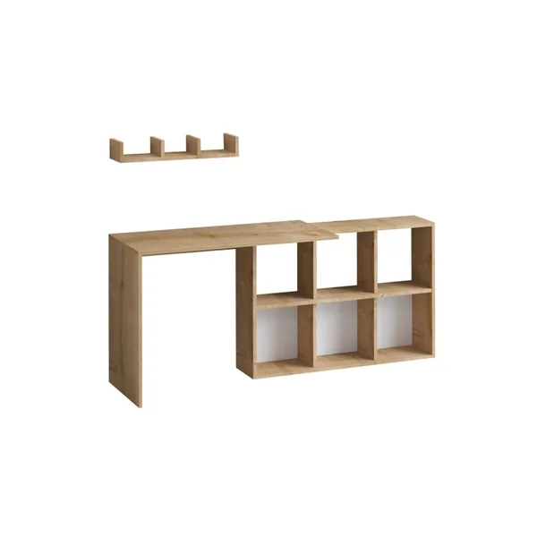 Blake" houten bureau 74 x 45 x 145 cm - Eik