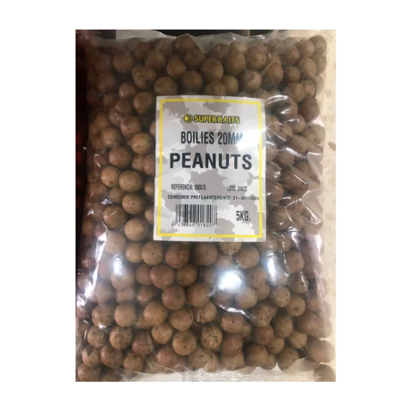 BOILIES 20 MM SUPERBAITS PEANUTS (CACAHUETE)