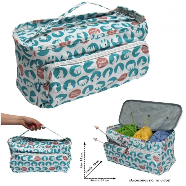 Bolsa para Labores con Asas - Estampado Oso Polar