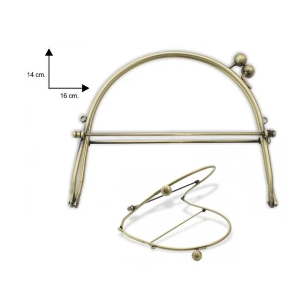 Boquilla Metálica Sofía - 15 cm Oro Viejo