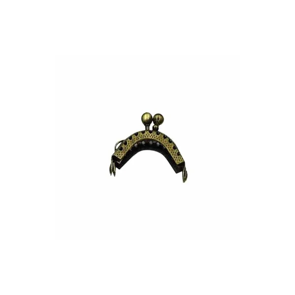 Boquilla Monedero Mini Grabada - 3,5 cm Oro Viejo