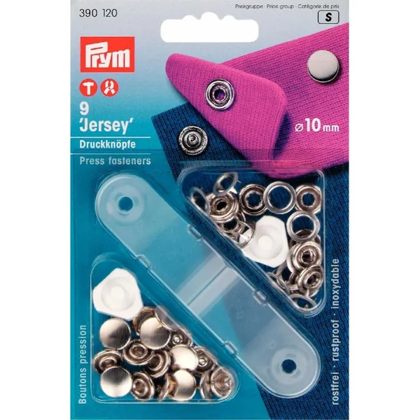 Botones de Presión Plateado Ciegos 10mm Prym
