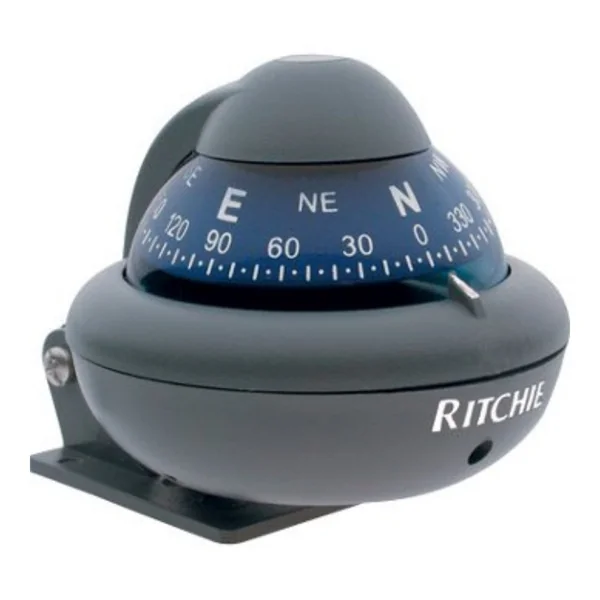 Brújula deportiva Ritchie Navigation con esfera de 2 pulgadas (gris)