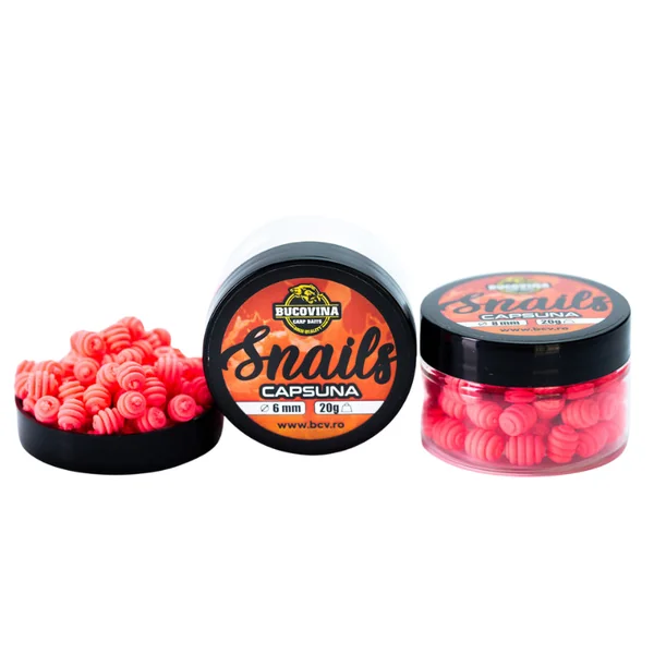 Bucovina Baits Snails Wafter Fresa 8mm