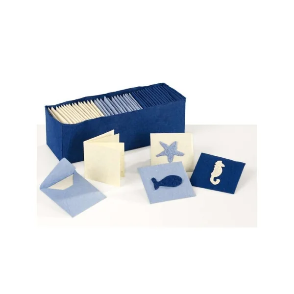 Caja con 48 tarjetas marinas