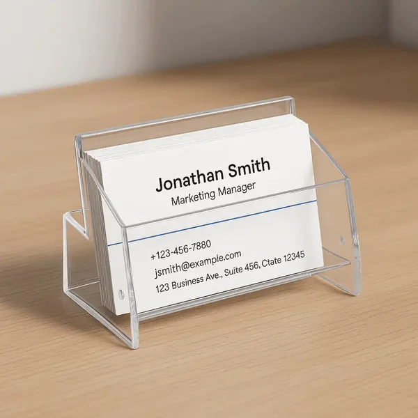 Caja De Plástico Expositor Para Tarjetas | Box Sensacional