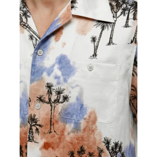 Camisas estampadas con cuello de campamento - Imagen 4