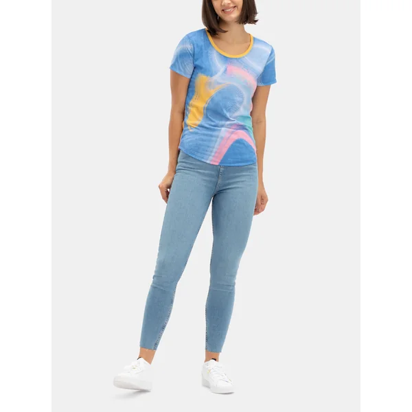 Camiseta de algodón premium personalizada para mujer. Hecha a mano.