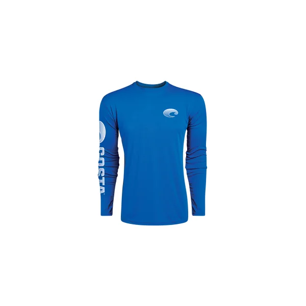 Camiseta de manga larga Costa Technical Crew azul real