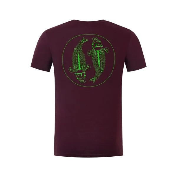 Camiseta Mandala - Burdeos