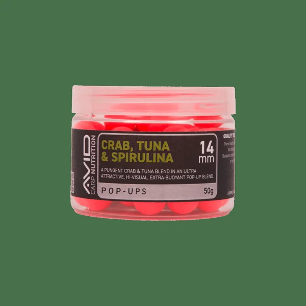 Cangrejo, Atún y Espirulina - Pop-ups - 14mm - Rosa