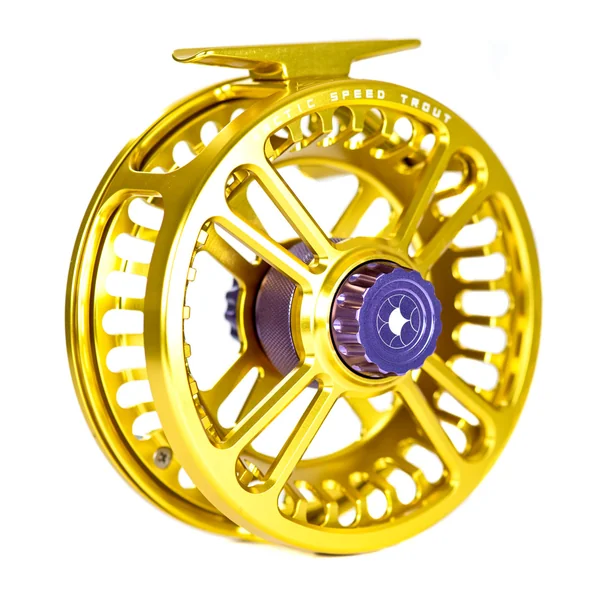 Carrete de mosca Alfa Arctic Speed amarillo miel