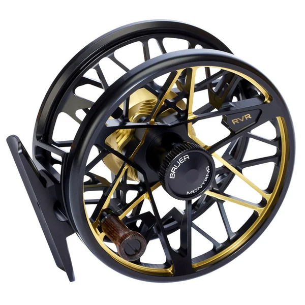 Carrete de mosca Bauer RVR black gold