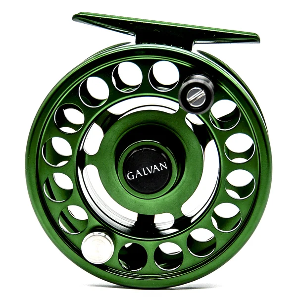 Carrete de mosca Galvan Rush Lite verde