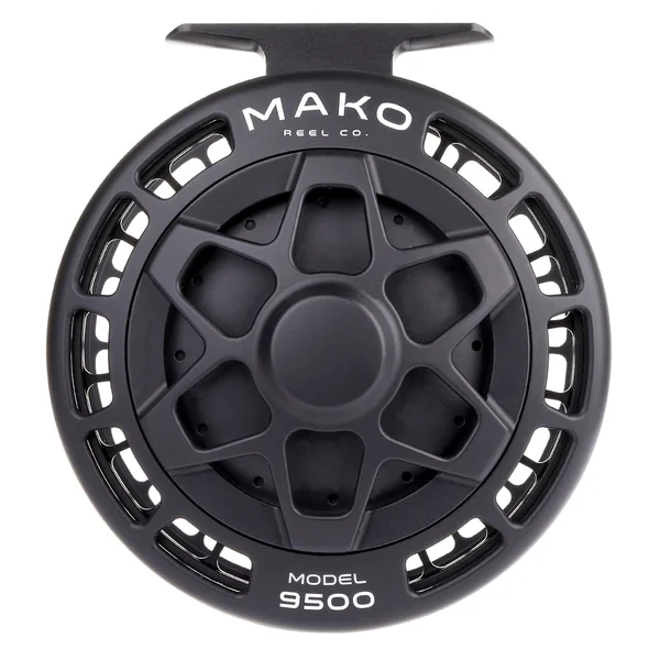 Carrete de mosca Mako Reel Co. negro mate