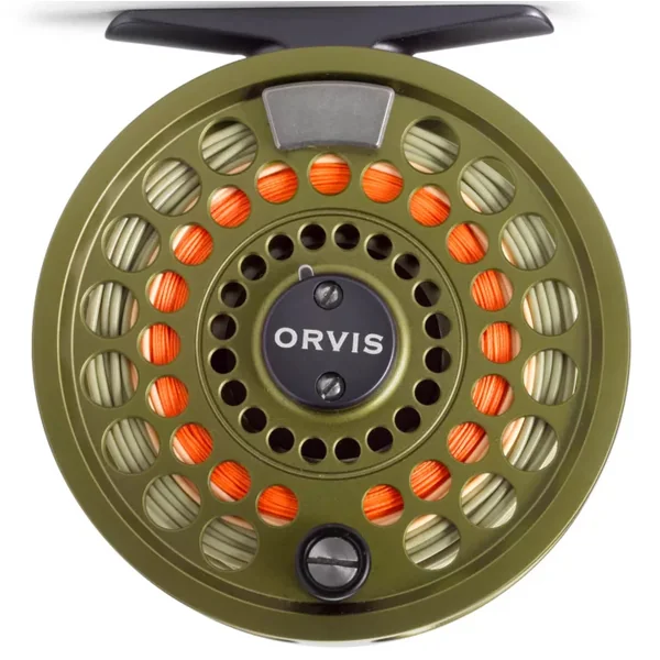 Carrete de mosca Orvis Battenkill Disc oliva mate